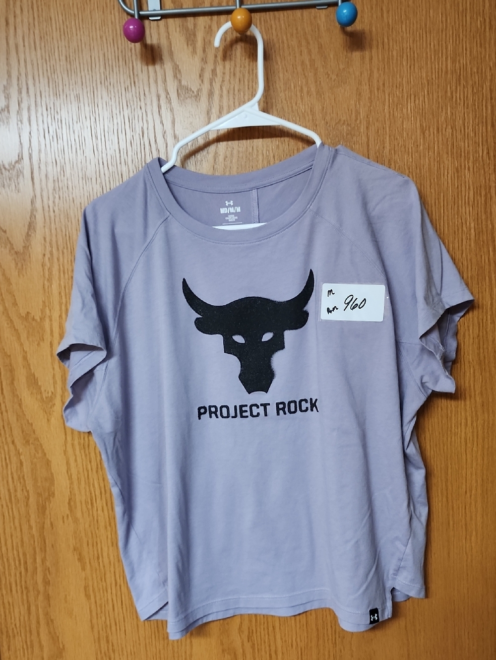 Under Armour Project Rock Short Sleeve Tee Womens M number 960